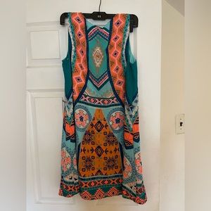 Love, Zoe Women Orange Casual Dress M